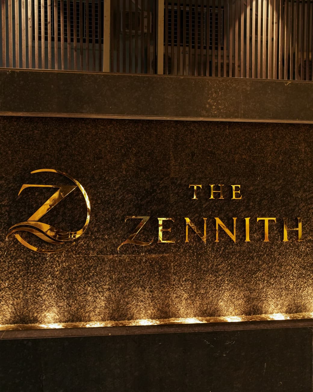The Zennith entrance signage
